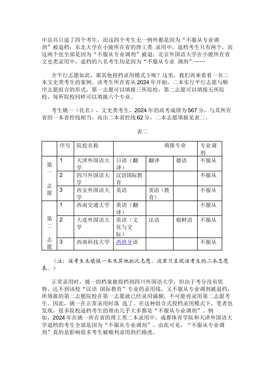 “不服从专业调剂”可能是顺利录取的绊脚石_第2页