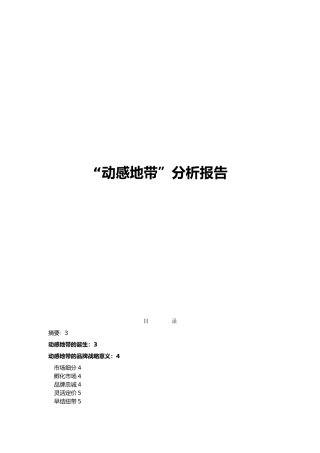 “动感地带”市场营销报告