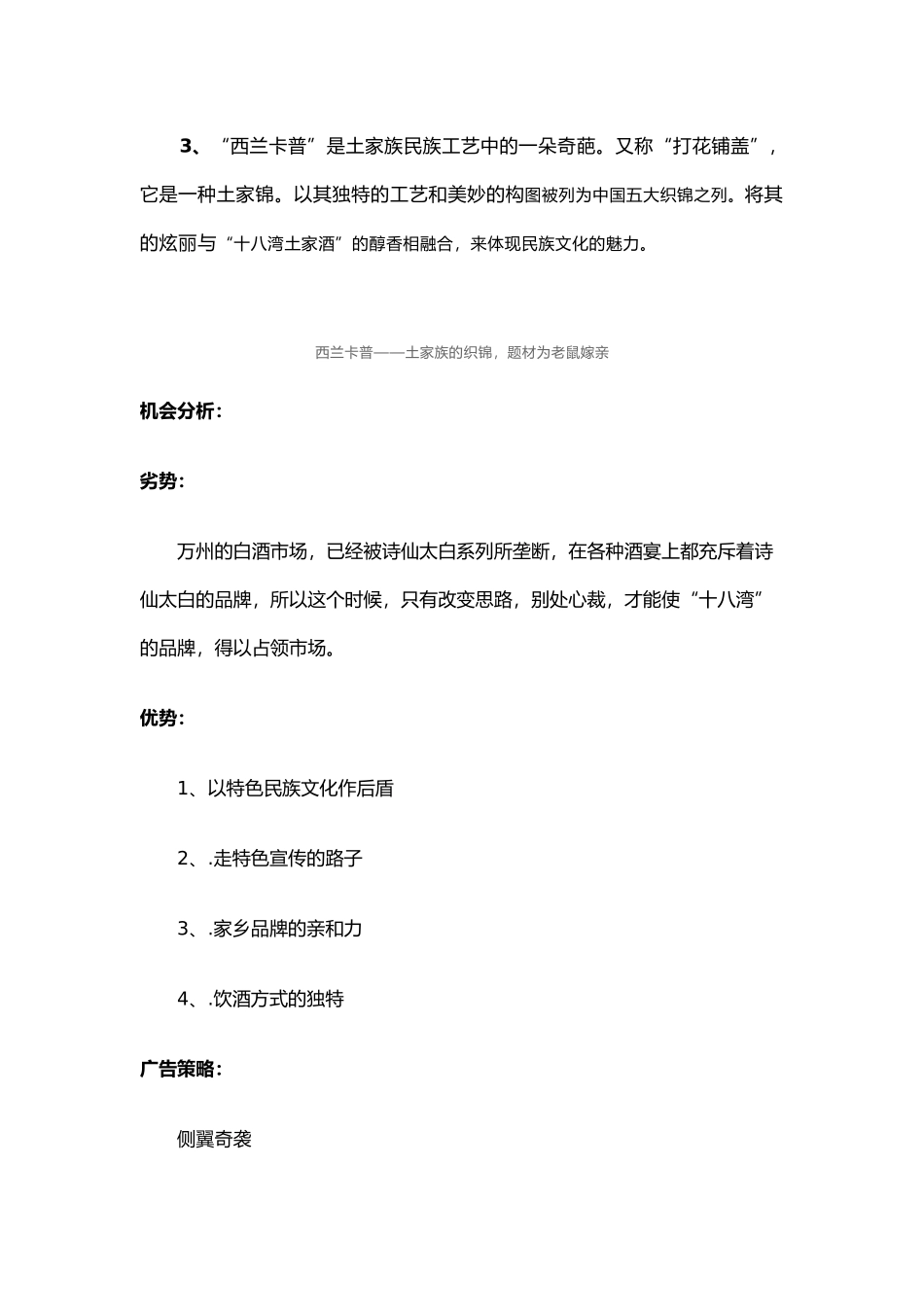 “十八湾土家酒”电视广告策划案_第3页