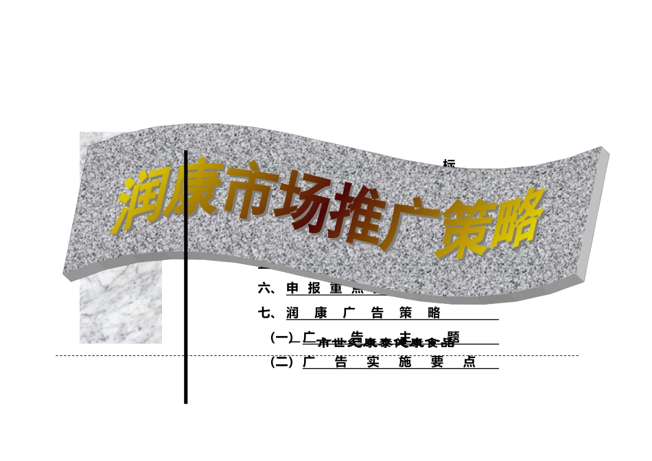 “润康”市场推广策略分析_第1页
