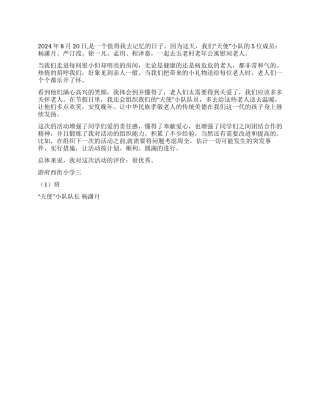 “红领巾与文明同行假日小队社会实践活动队长总结