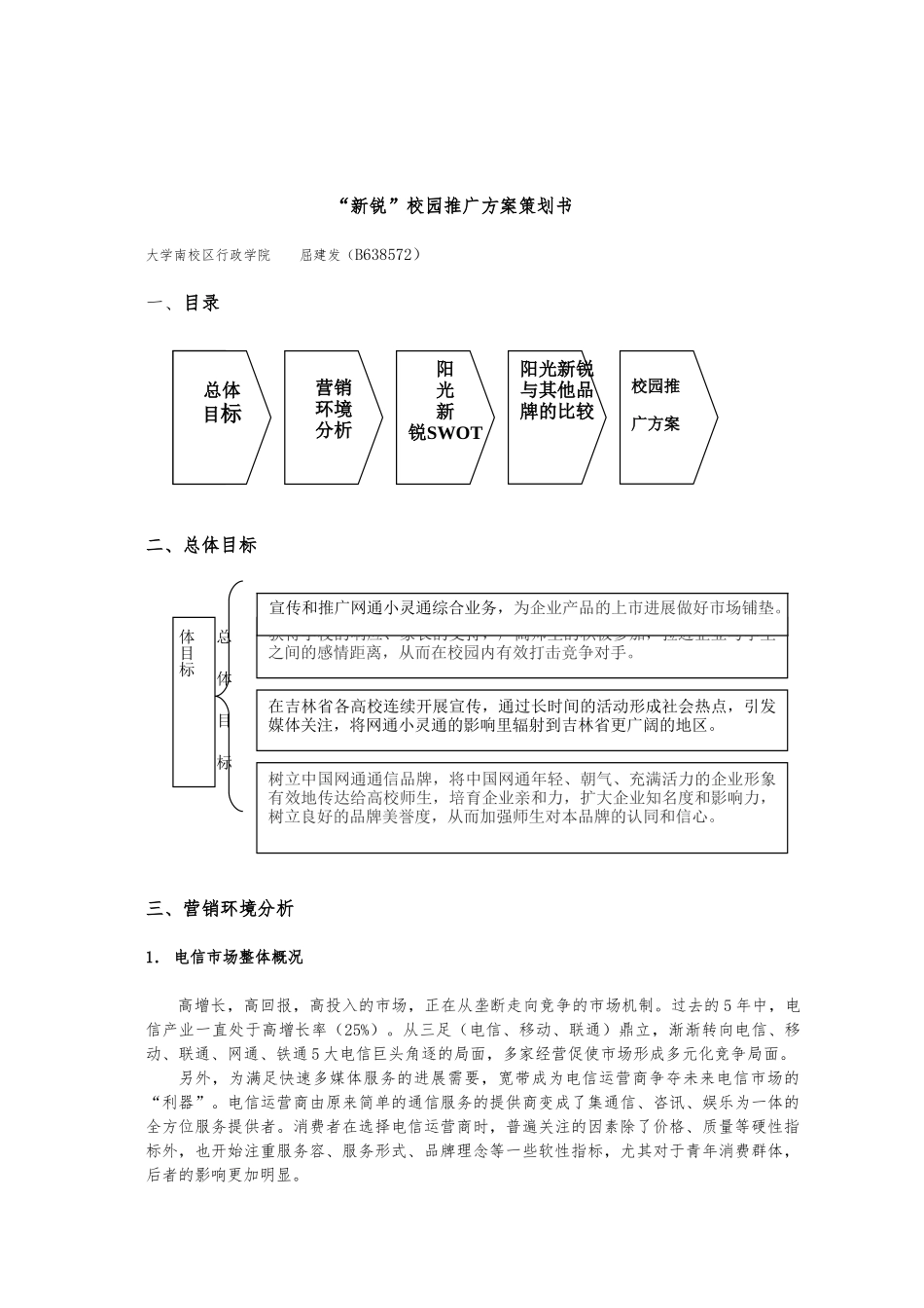 “阳光新锐”校园推广方案项目策划书_第2页