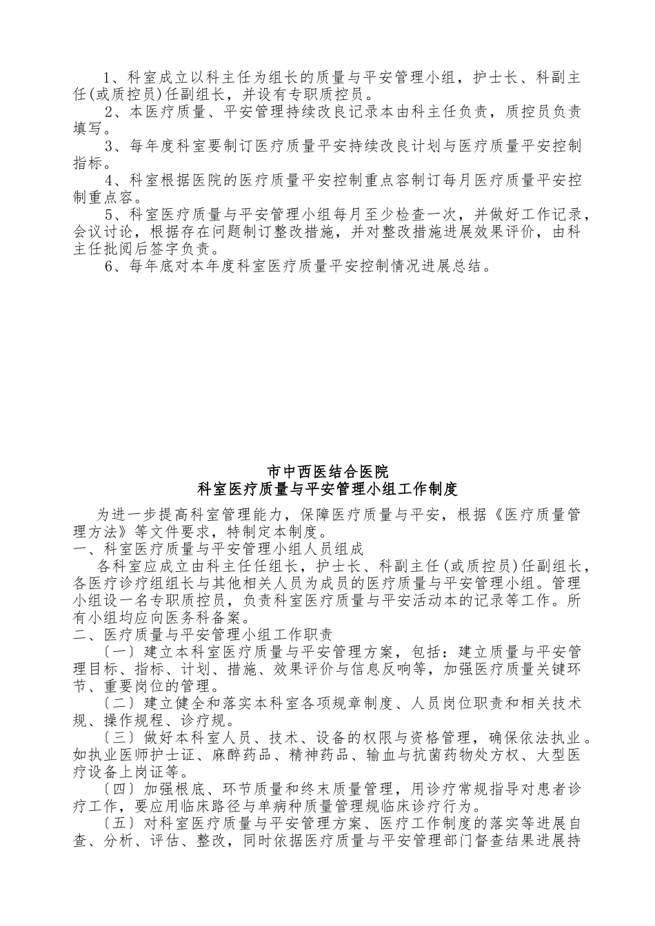 √2024科室医疗质量、安全管理持续改进记录本_第2页