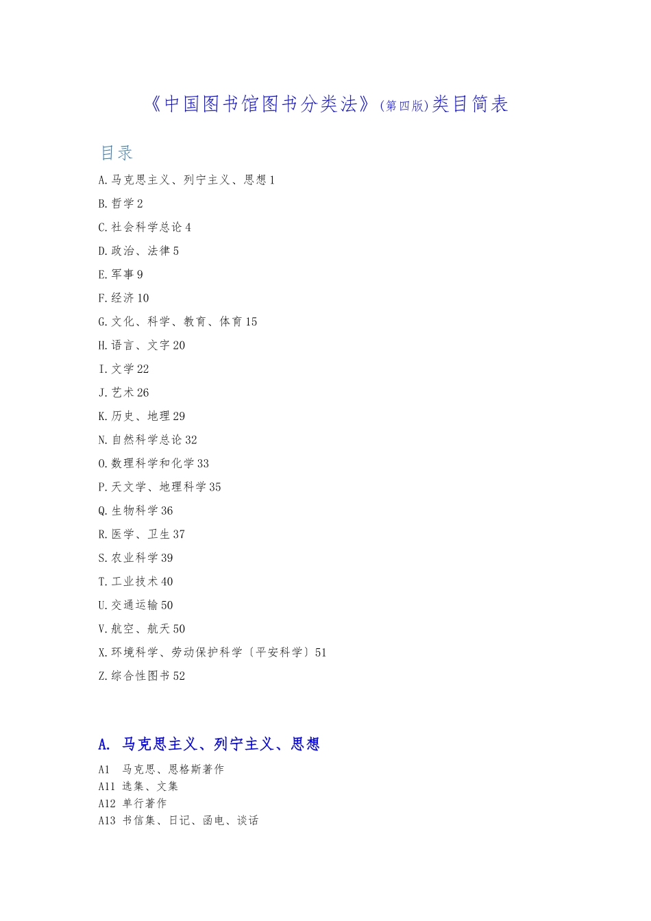 《中国图书馆图书分类法》第四版_第1页