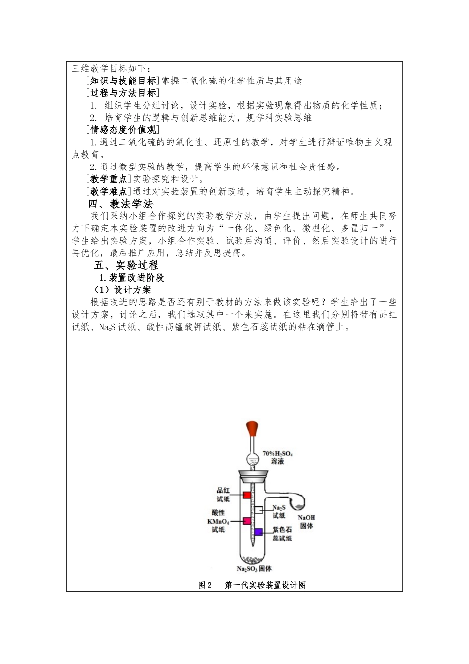 《二氧化硫制备及性质的一体化微型实验》_第2页