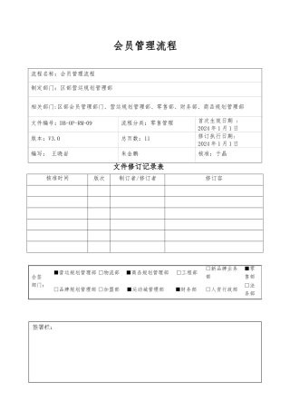 《会员管理流程》--修订版