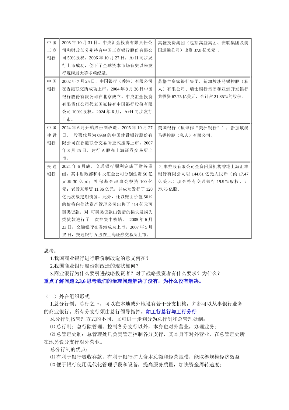 《商业银行经营学》第一阶段导学重点_第3页