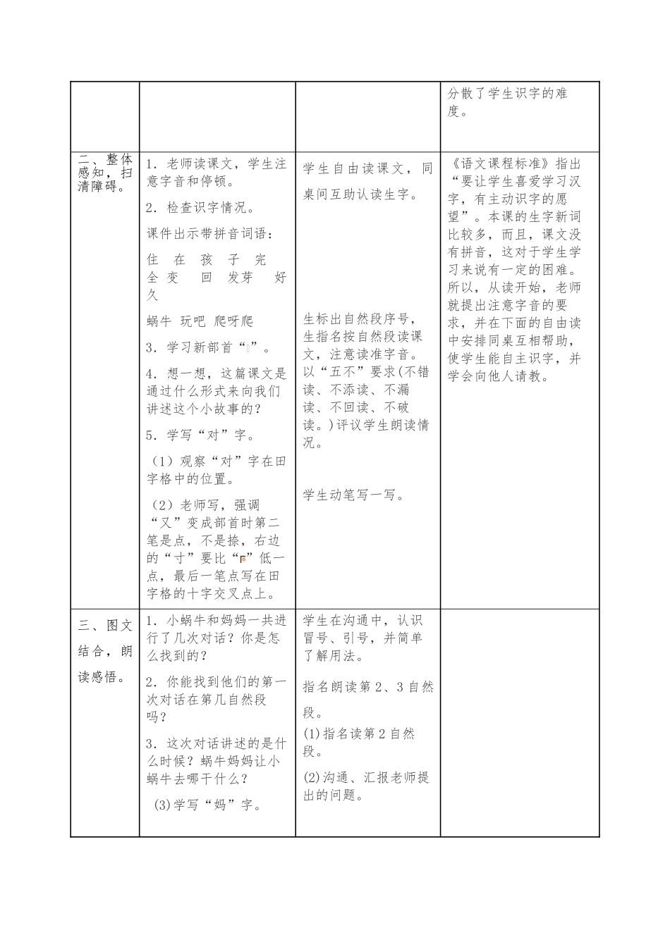 《小蜗牛》教（学）案_第2页