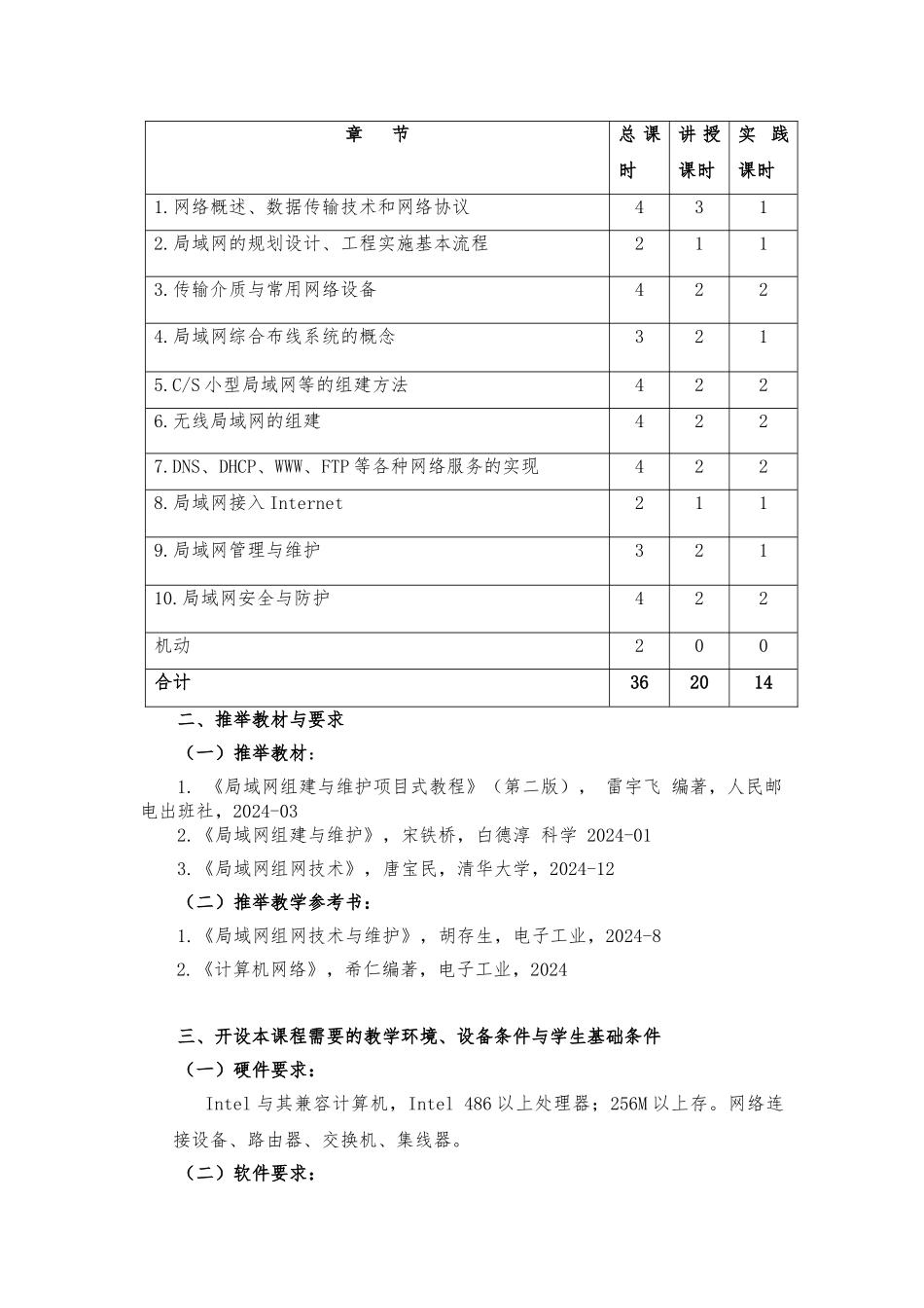 《局域网组建与维护》课程标准2024_第2页