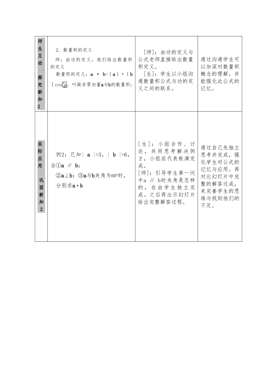 《平面向量数量积》教（学）案_第3页
