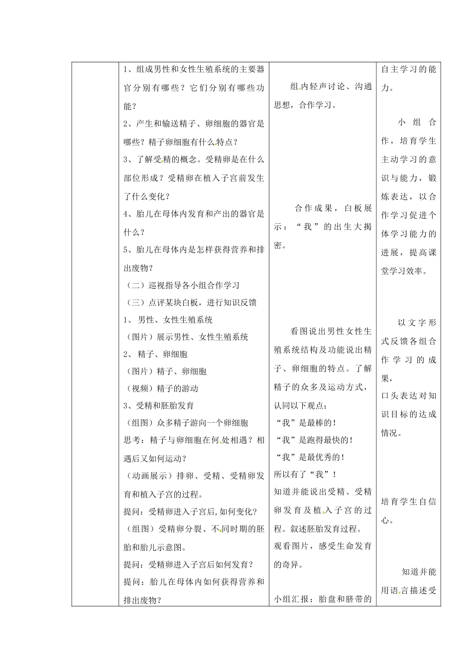 《第1节-人的生殖》教案2_第2页