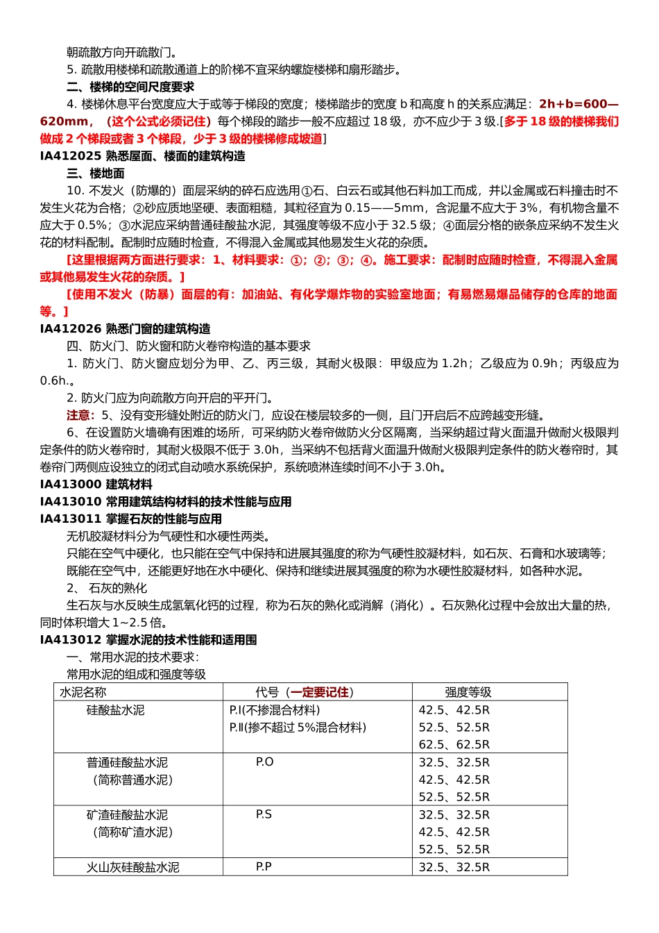 一级建造师建筑工程实务强记重点与培训总结_第3页