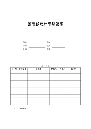 万科室内装修设计管理流程与设计任务书