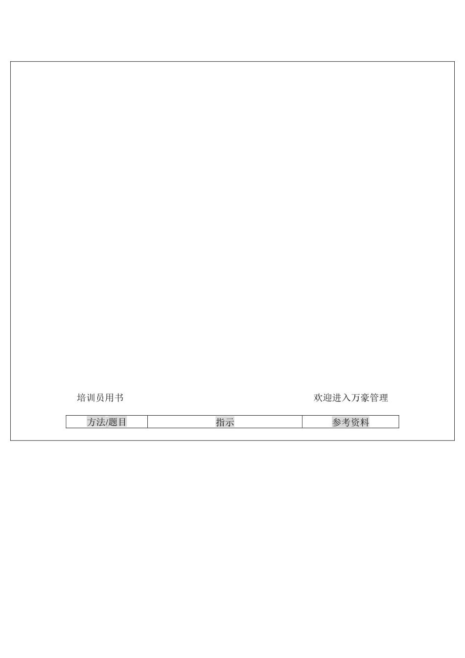 万豪酒店管理集团培训手册_第3页