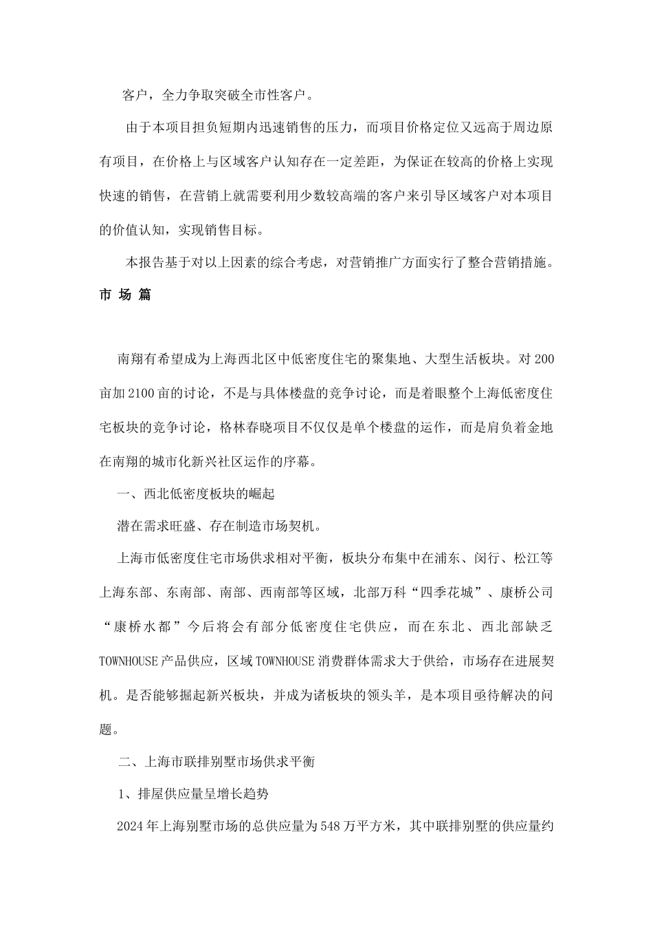 上海格林春晓项目营销策划报告doc64_第3页