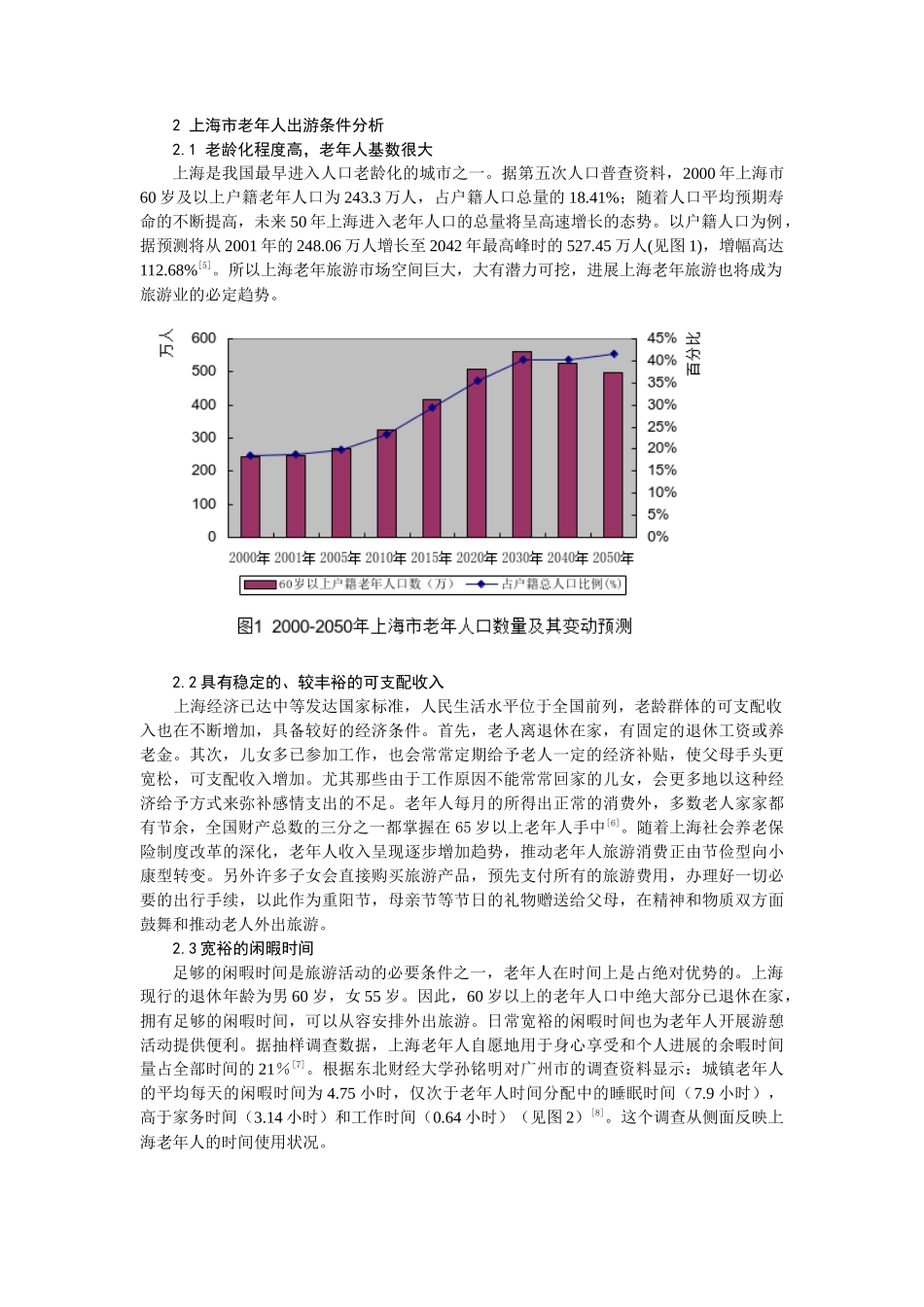 上海老年人旅游行为特征及市场开发策略探讨_第2页