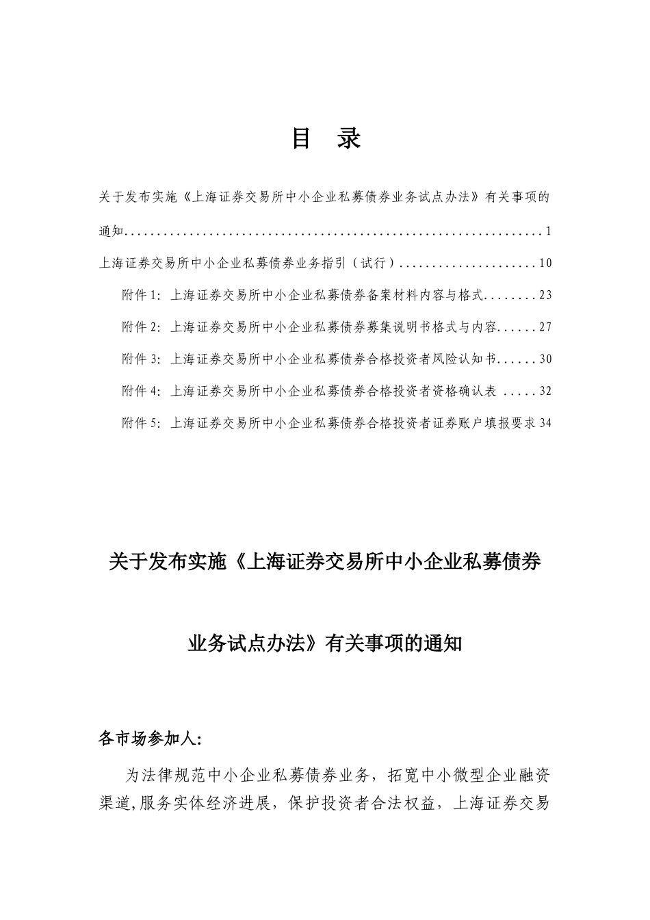 上证中小企业私募债试点业务规则_第1页