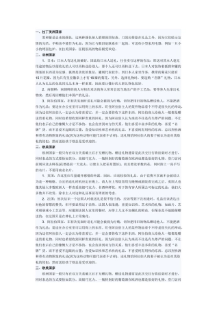 不同国家不同礼仪