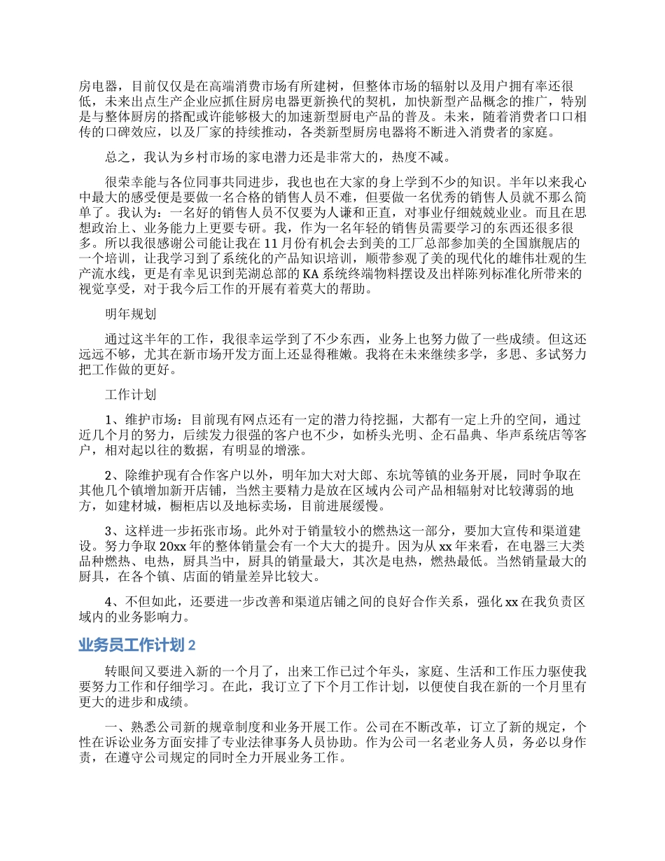 业务员工作计划_第2页