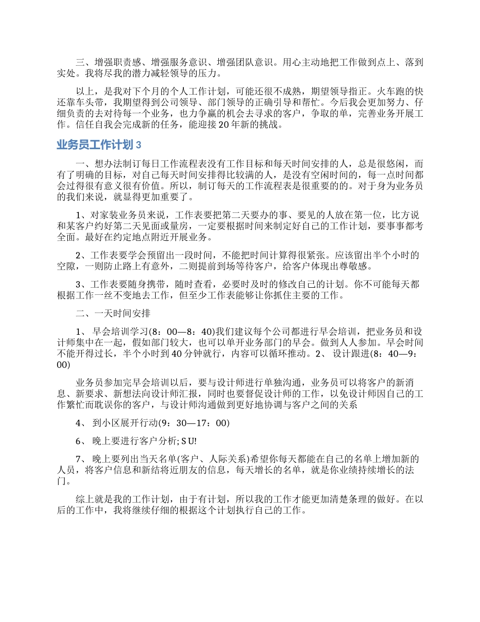 业务员工作计划_第3页