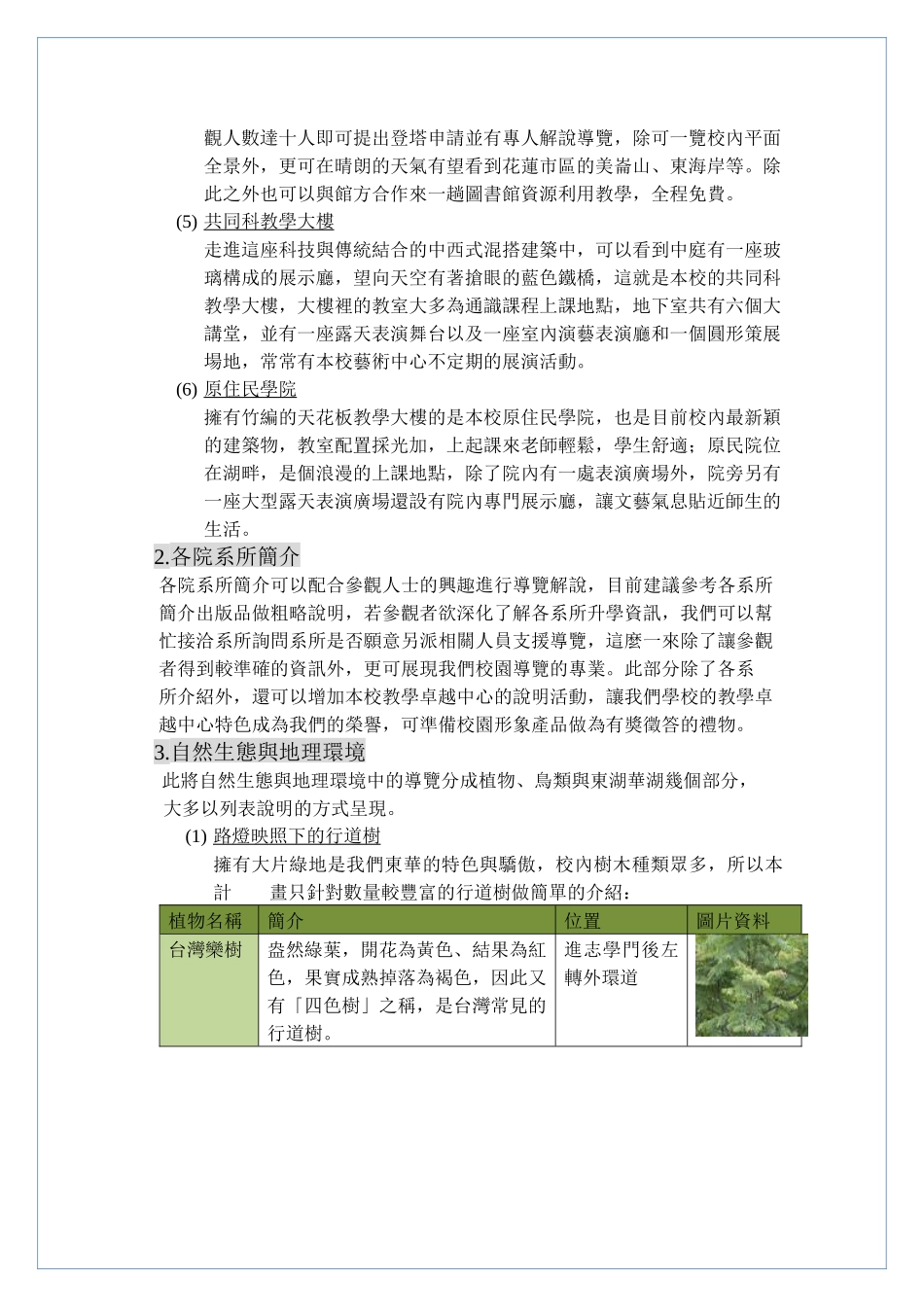 东华旅行社校园导览企划书_第3页