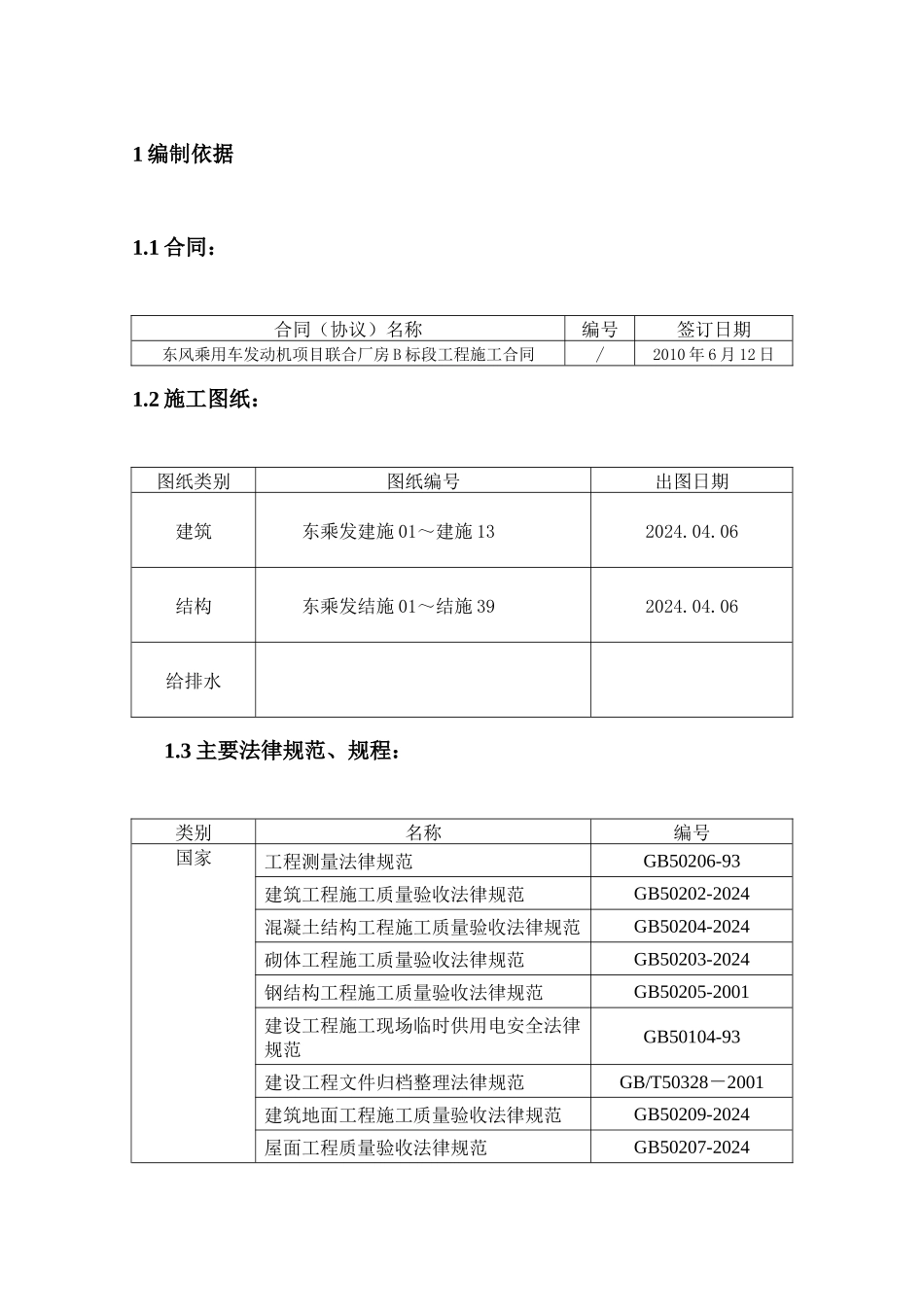 东风乘用车发动机施工组织设计_第3页