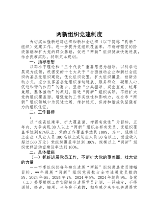 两新组织党建制度