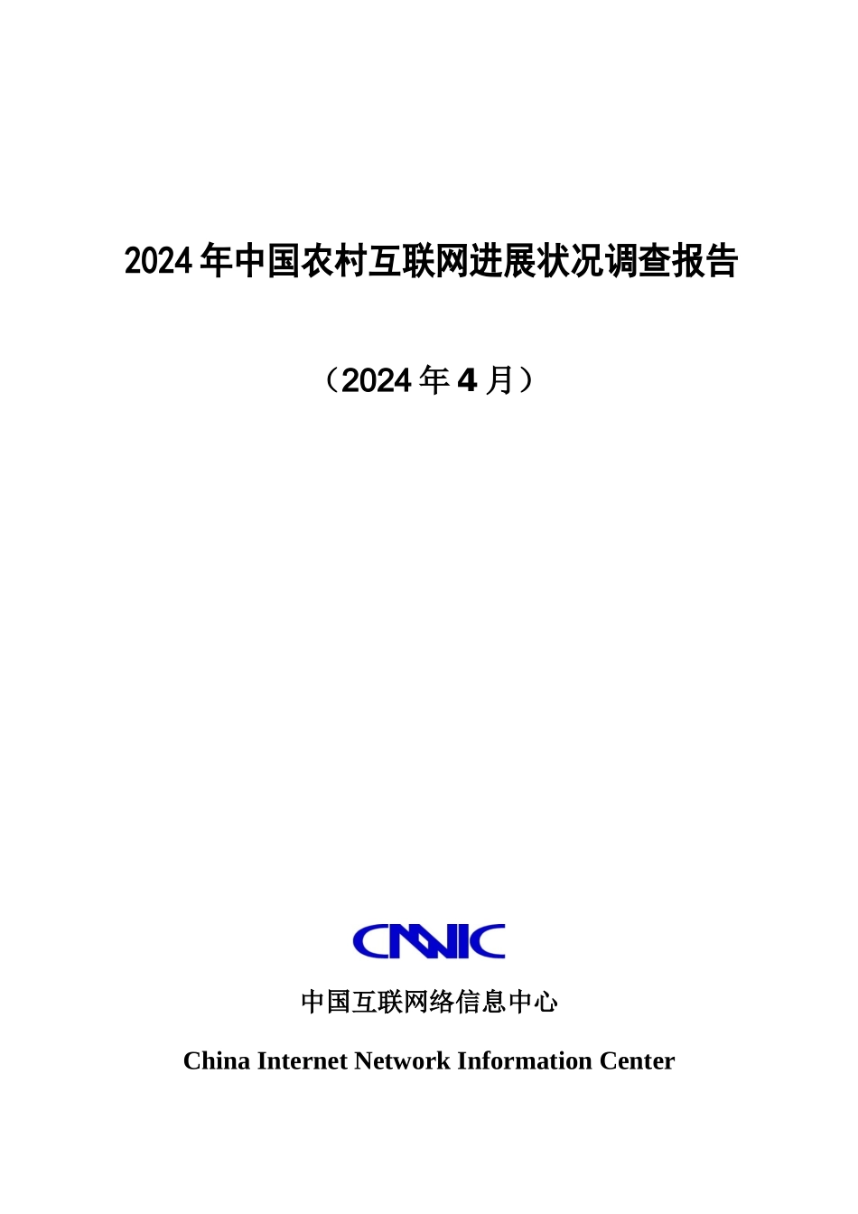 中国农村互联网发展状况调查报1_第1页