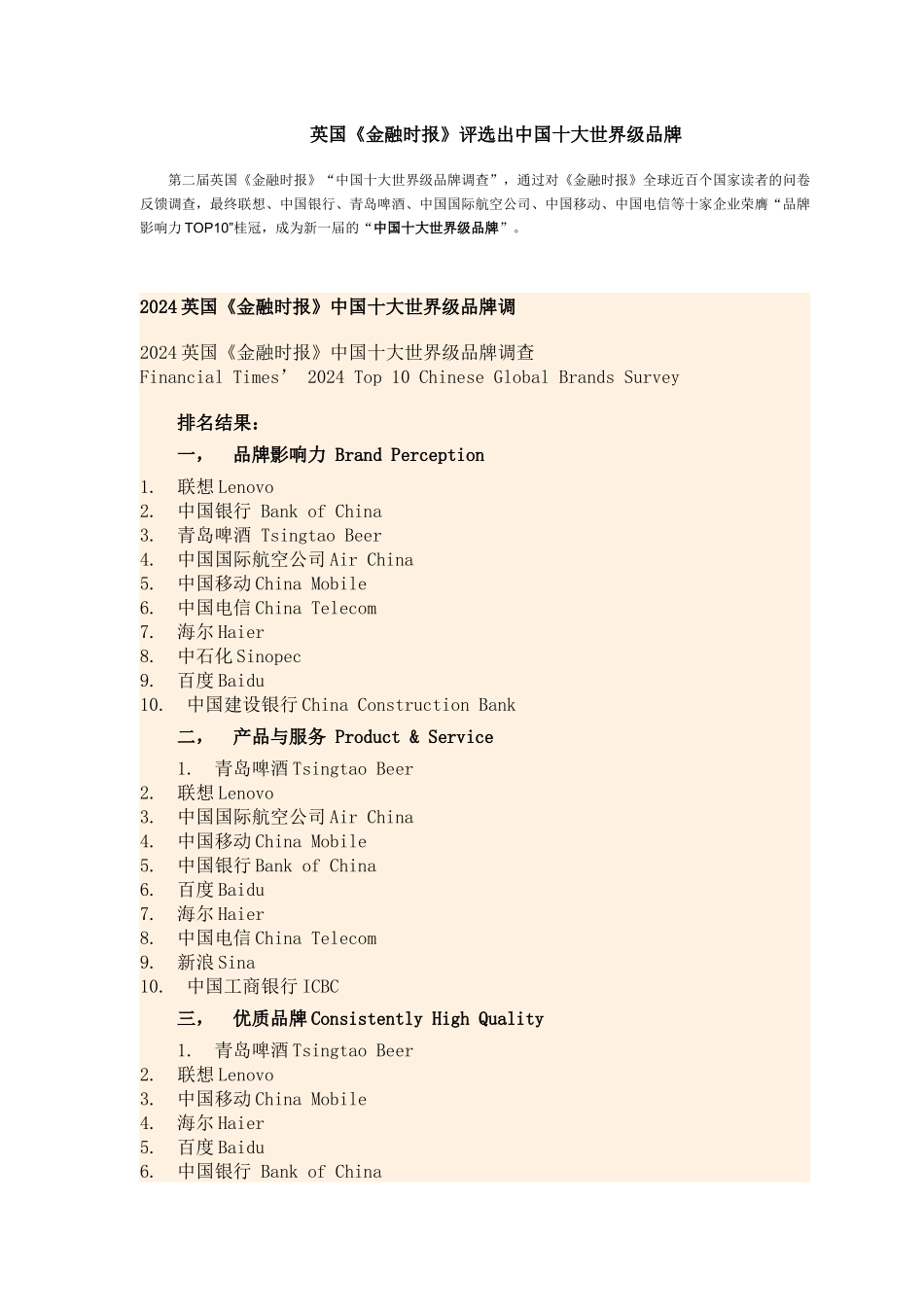 中国十大世界级品牌_第1页