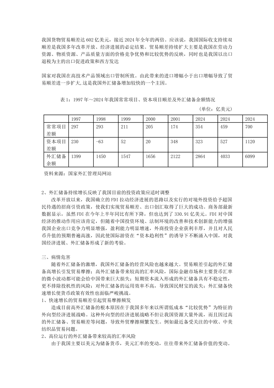 中国外汇储备状况诊断报告_第2页