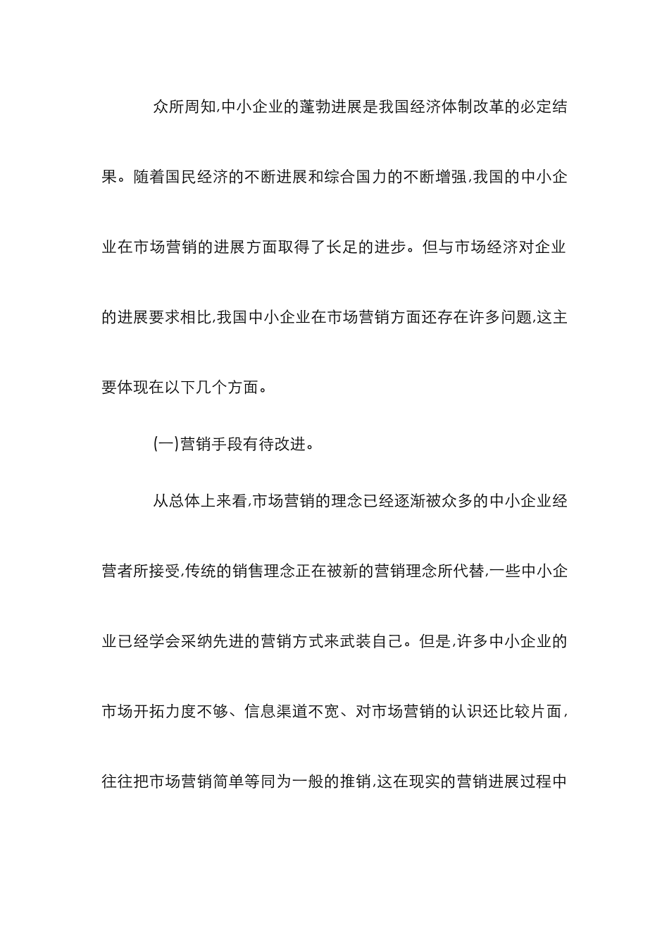 中小企业营销发展思考论文_第2页