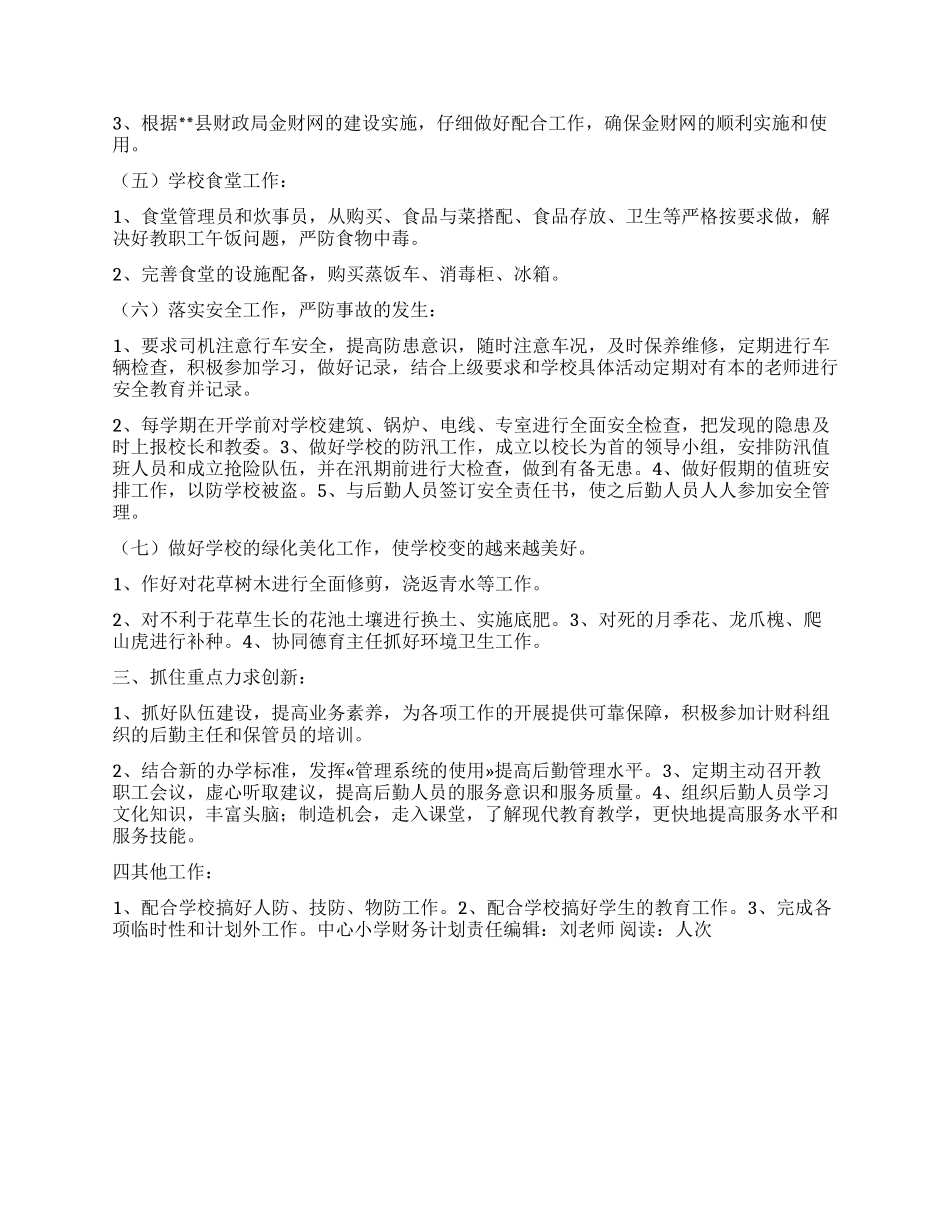 中心小学财务计划_第2页