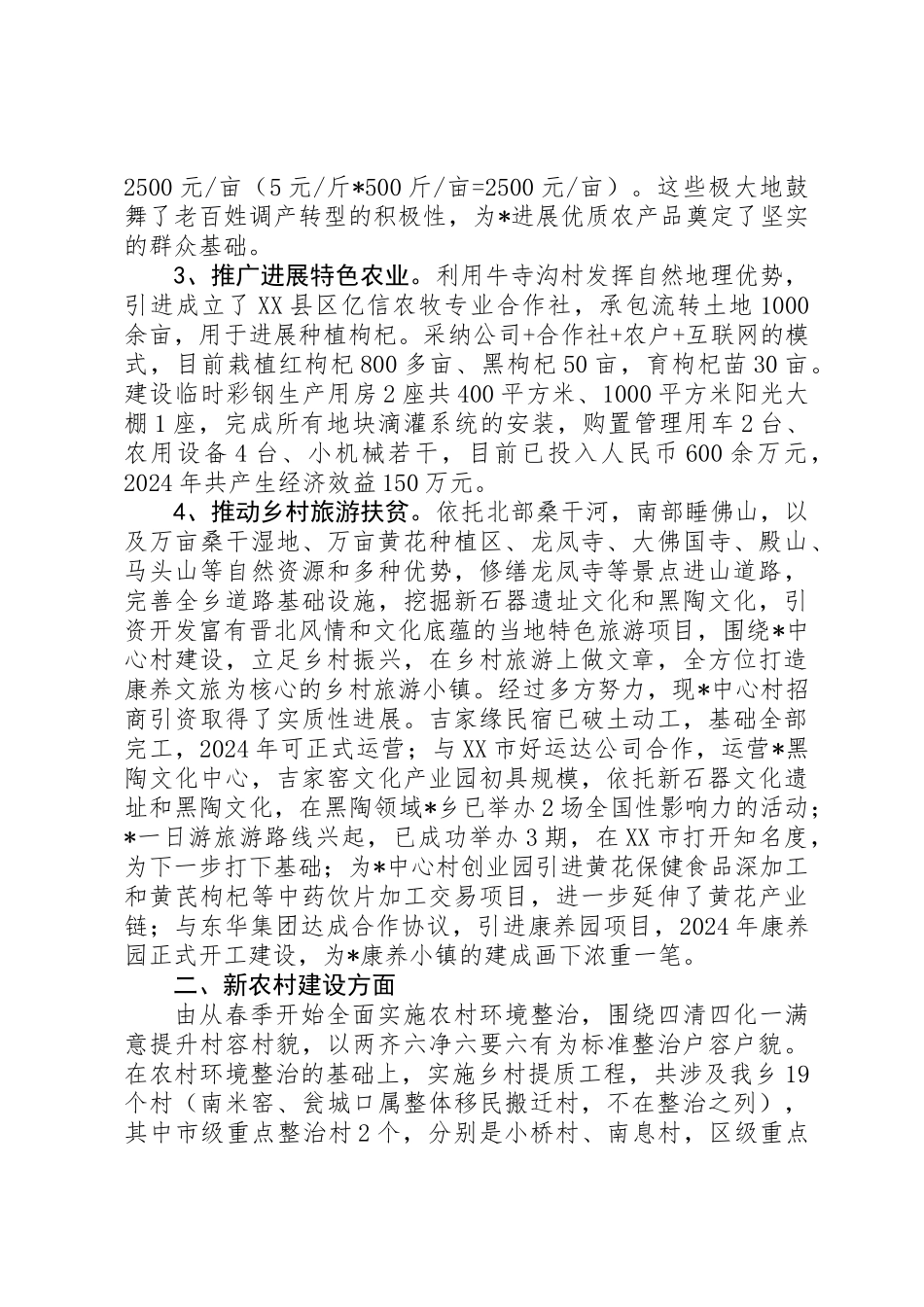 乡镇XX年亮点工作总结精选范文_第2页