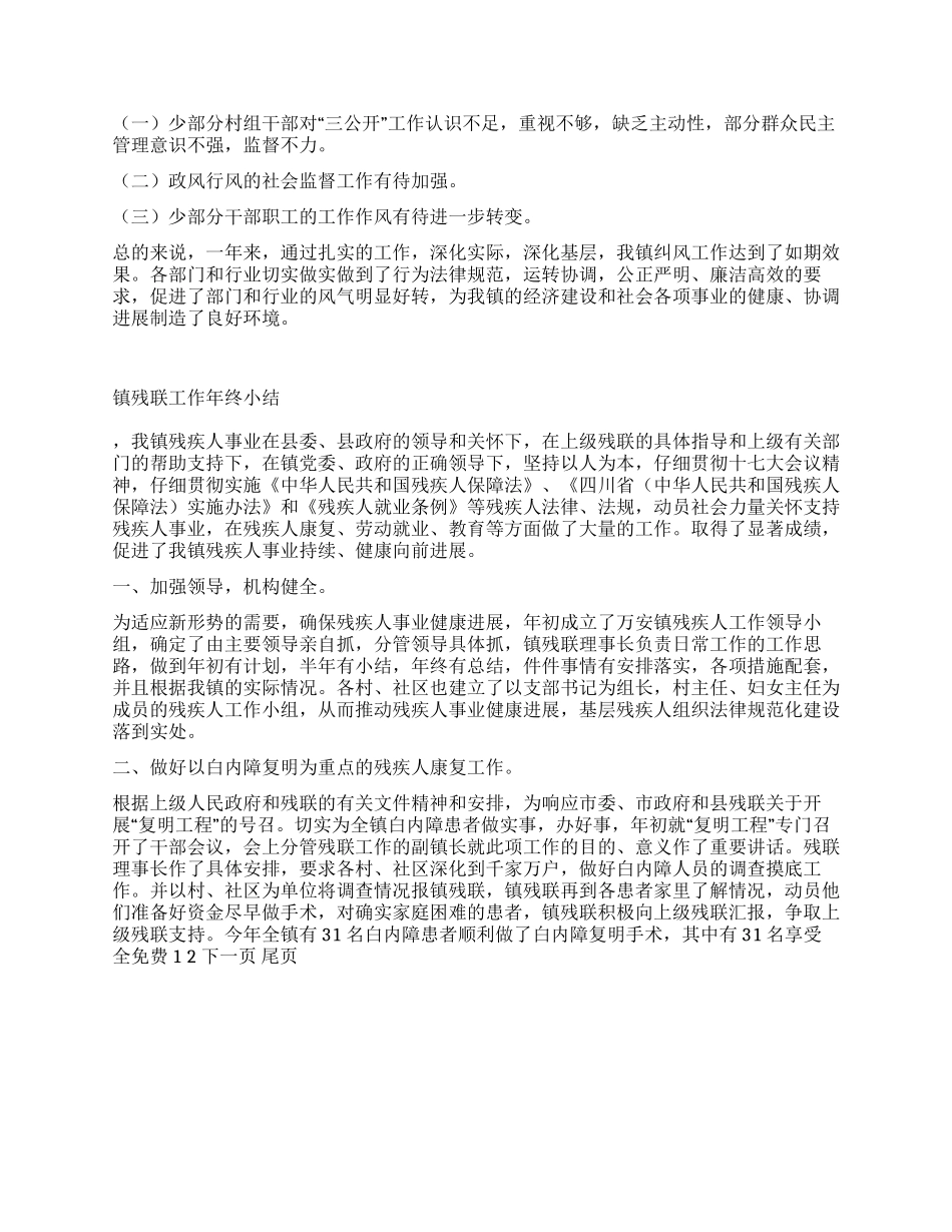 乡镇政府部门工作总结_第3页