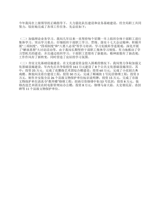 云南某县文化局2024年工作总结