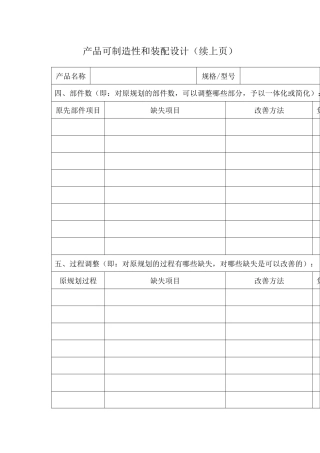 产品可制造性和装配设计（续上页）