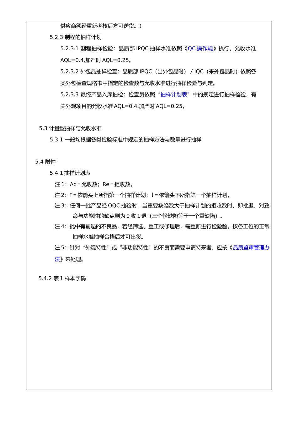 产品抽样计划实施管理办法_第2页