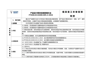 产品设计更改实施管理办法