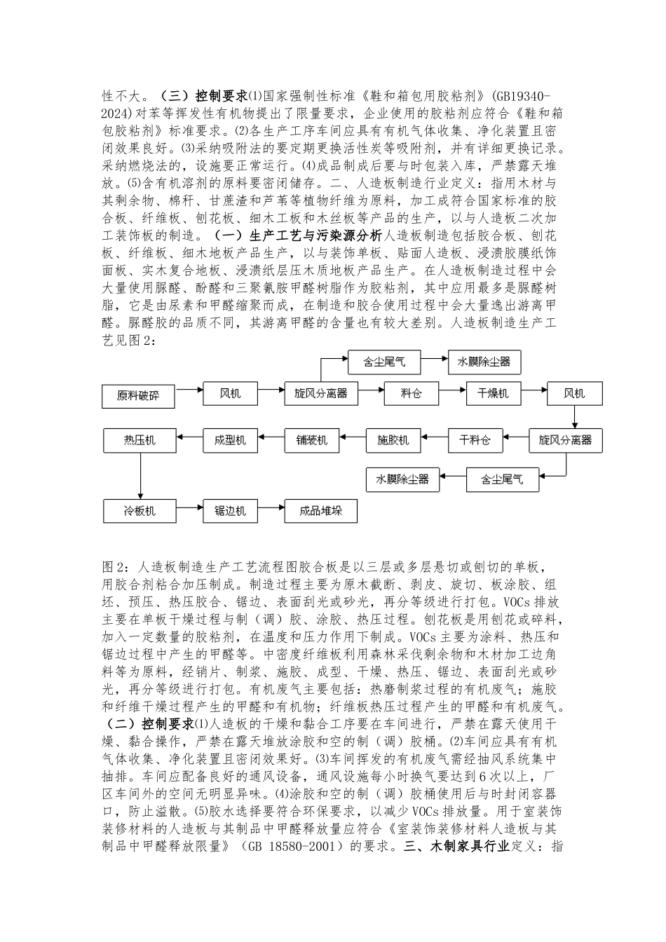 产生挥发性有机物各行业基本情况和排放控制要求内容_第2页