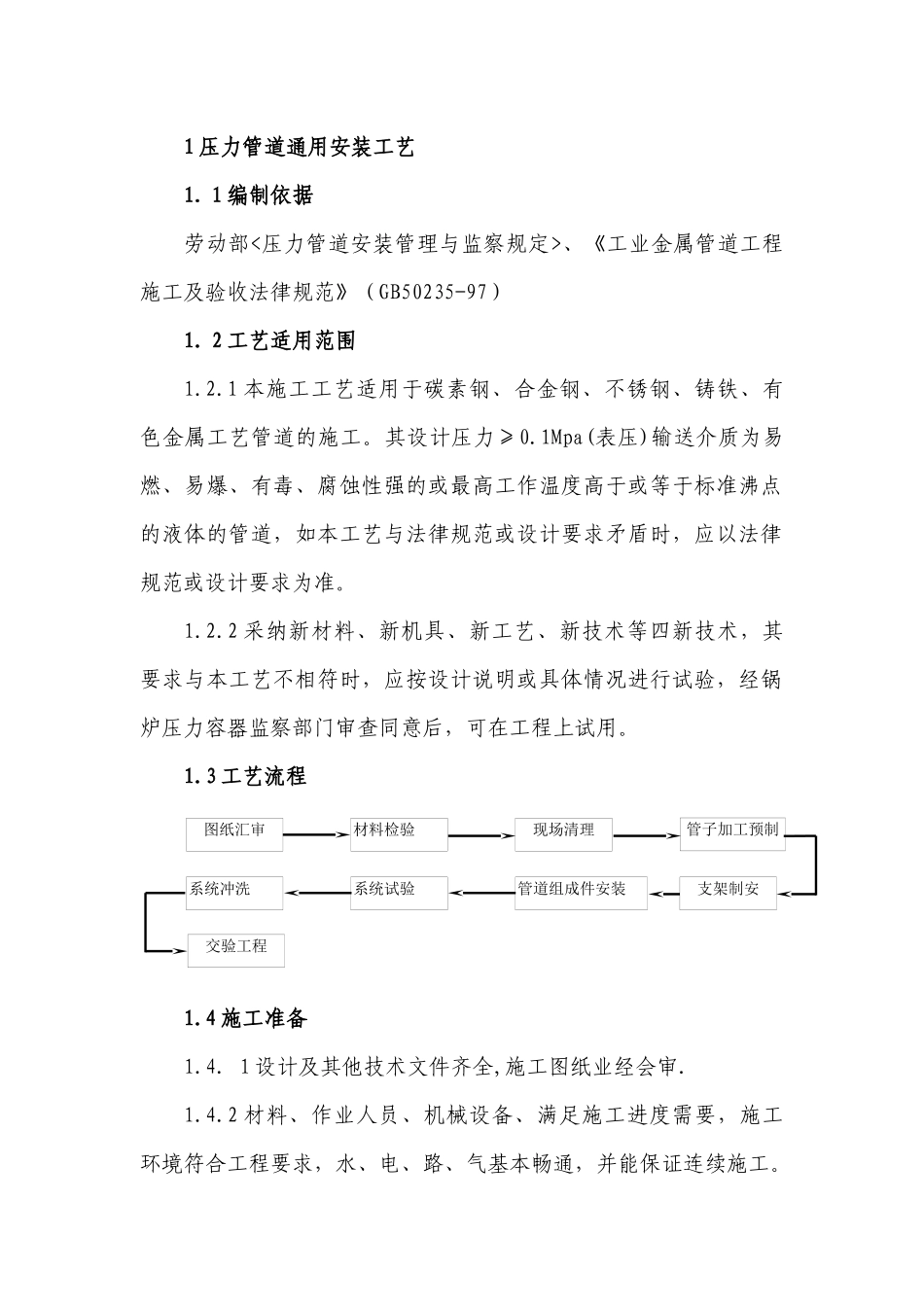 人力资源-20241压力管道通用安装方案_第1页