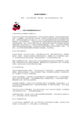 人力资源-2024HR顾问实施案例之一（DOC7页）