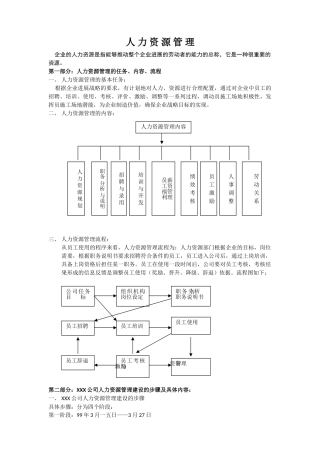 人力资源制度与全套表格模版