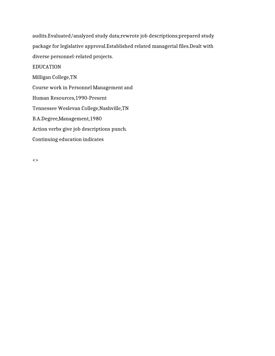 人力资源总监的英文简历模板_第2页