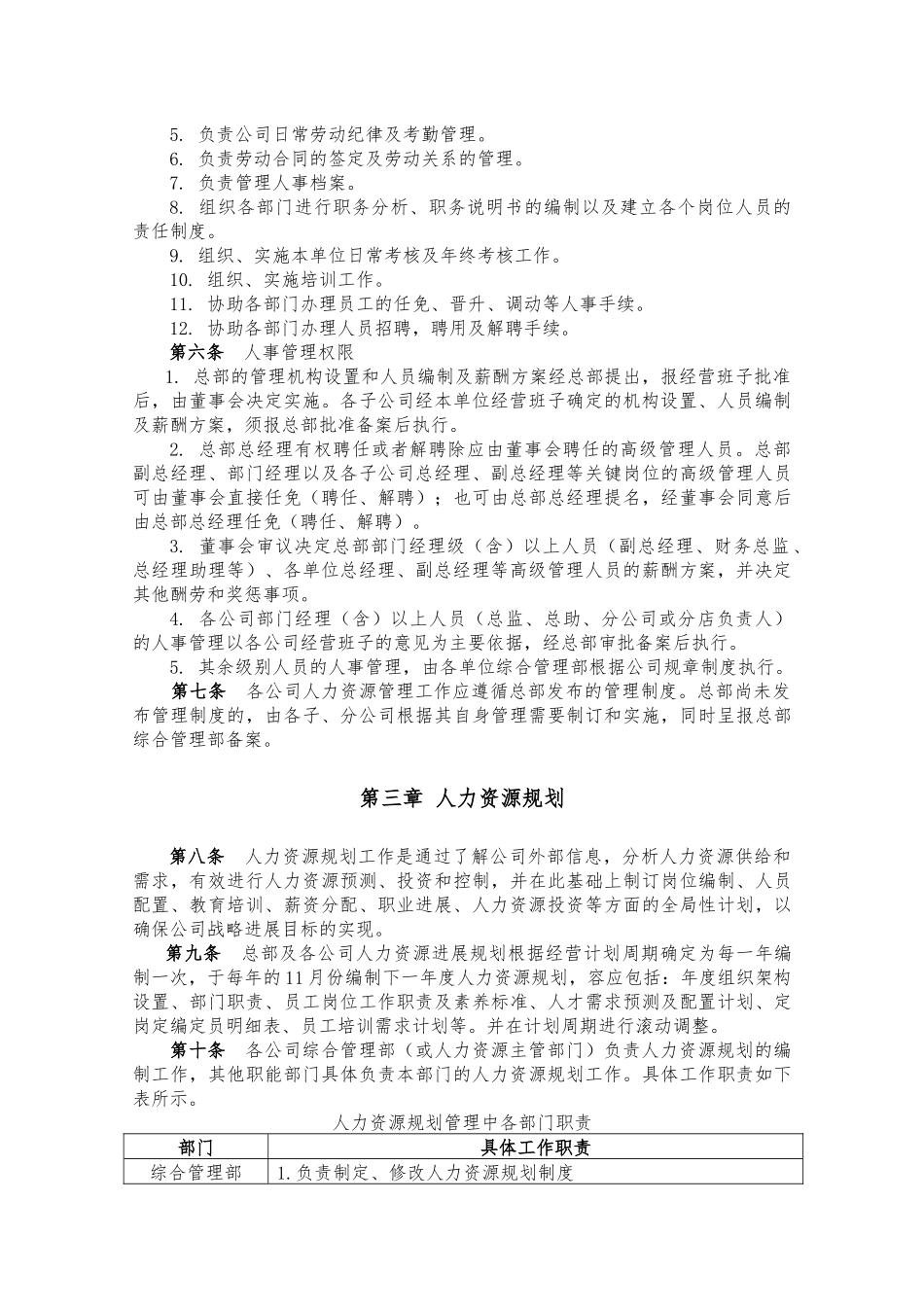 人力资源管理制度例文_第2页