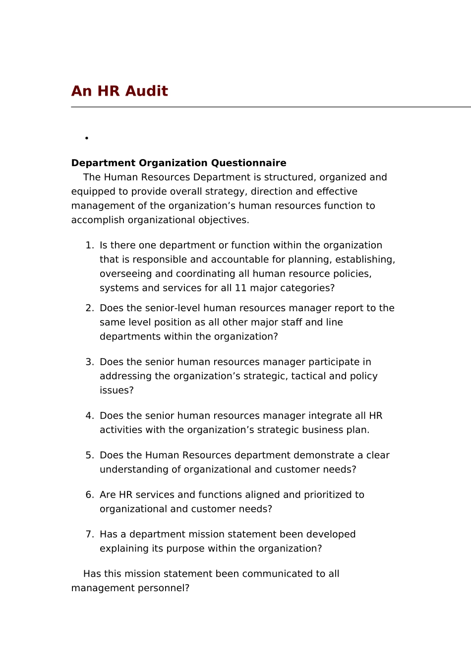 人力资源管理自查体系_第1页