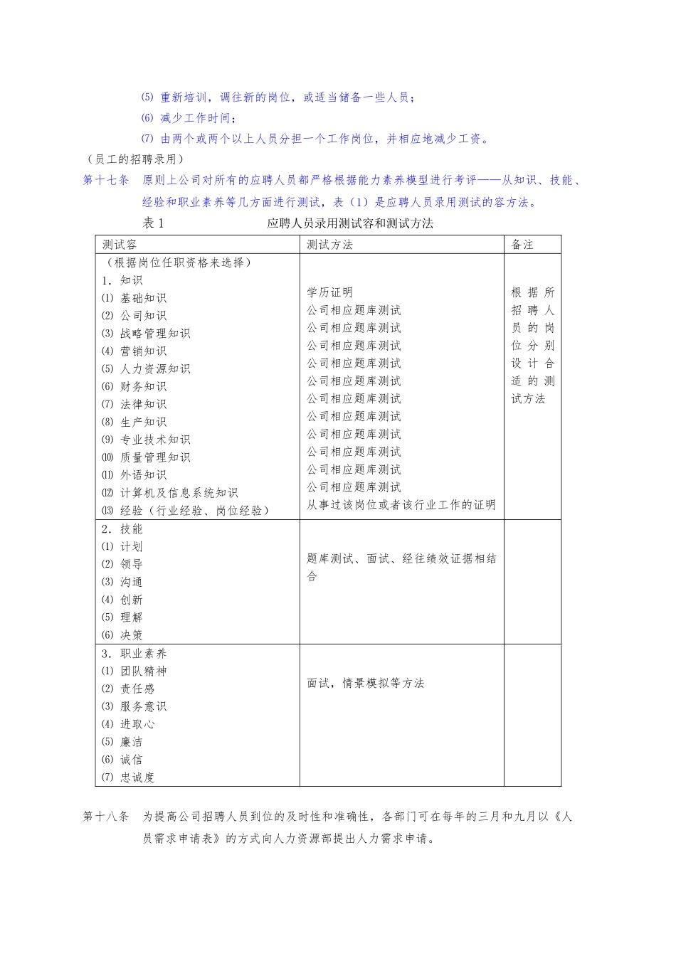 人力资源规划和招聘管理制度_第3页