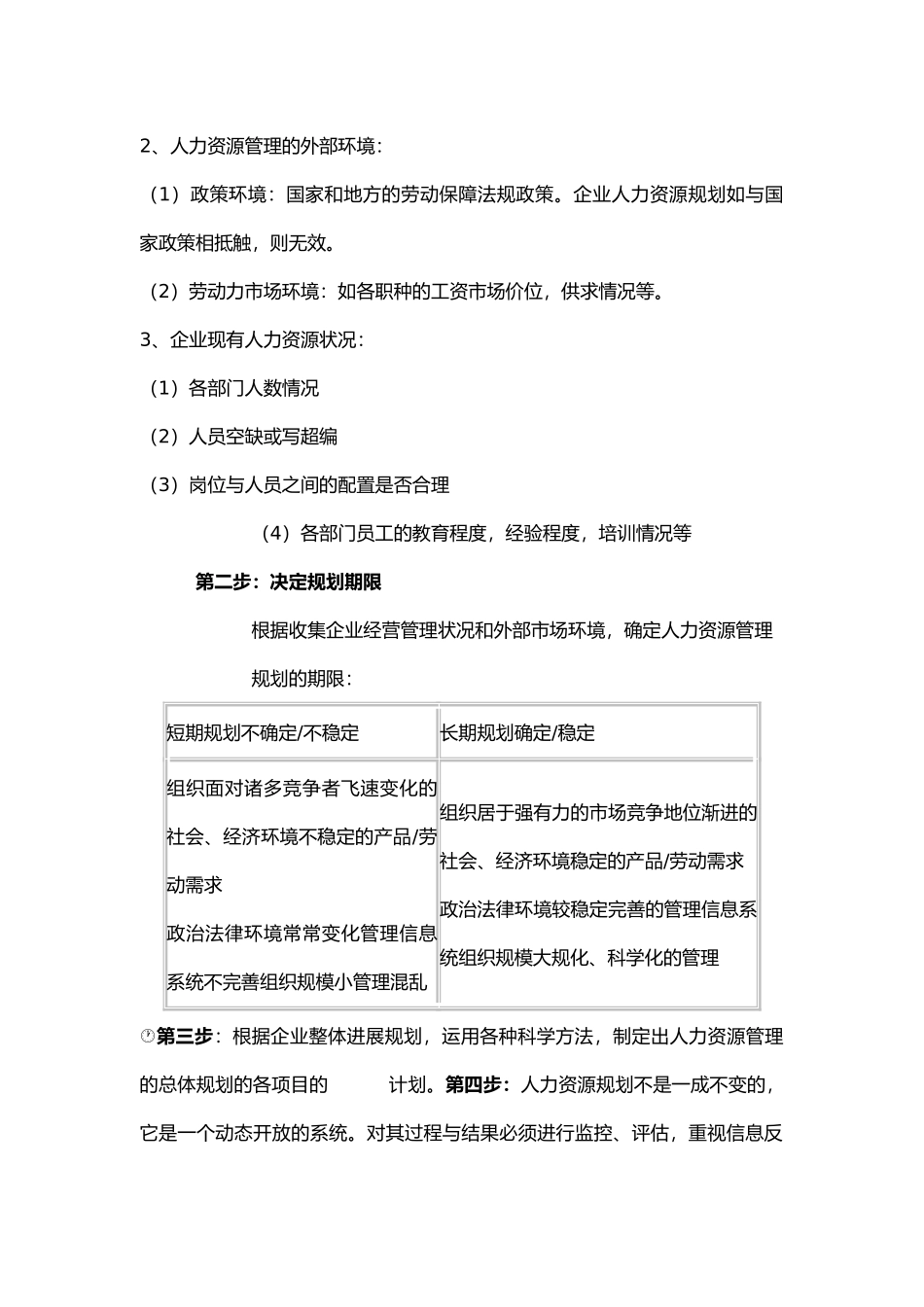 人力资源规划和组织设计说明_第2页