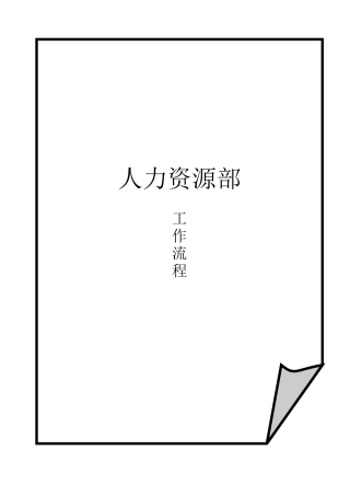 人力资源部工作流程