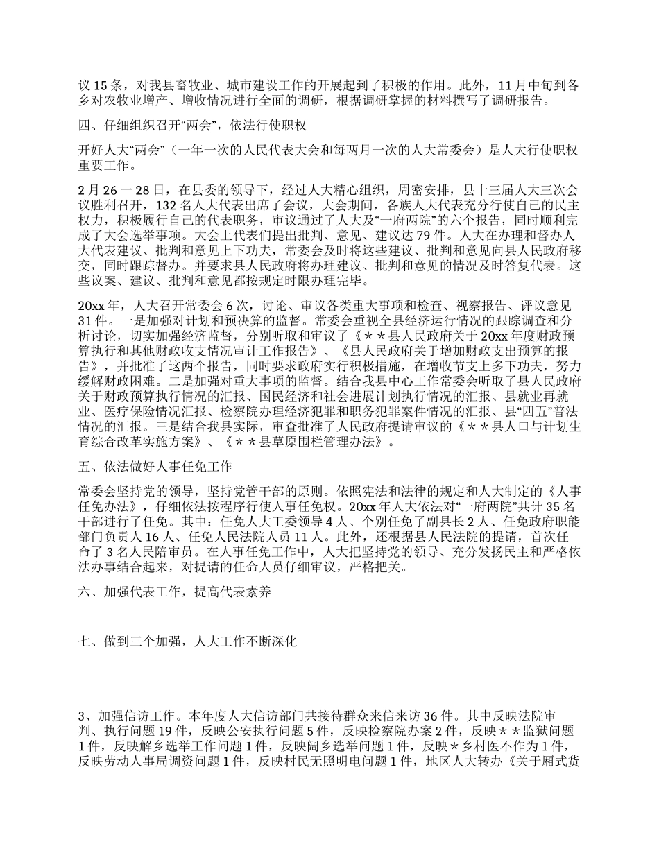 人大工作总结_第3页