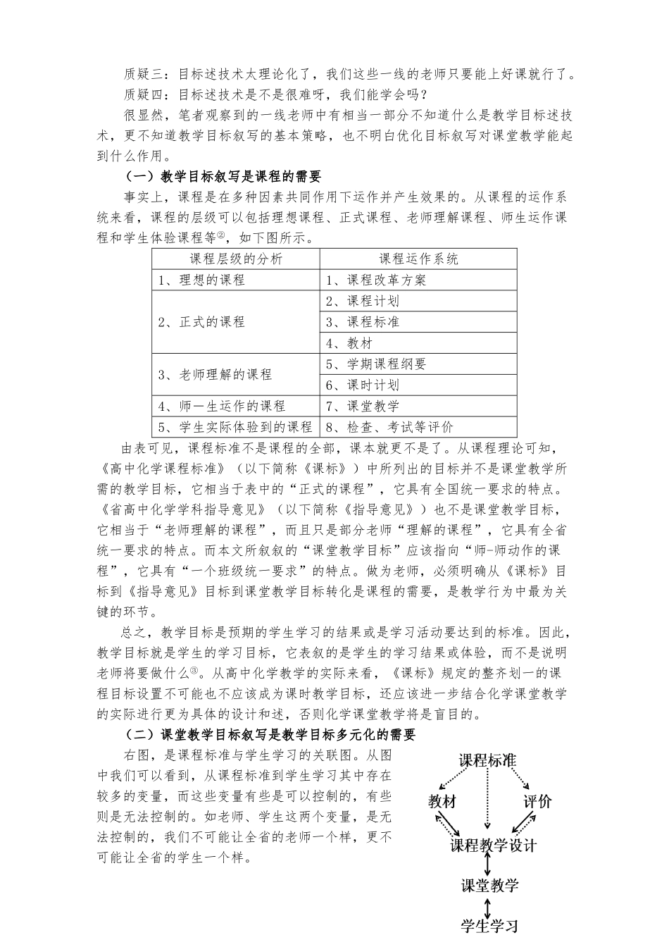 从课程目标到课堂教学目标叙写策略分析_第2页